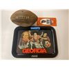 Image 1 : College Football Memorabilia w/Old Collegite Ball