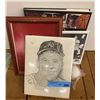 Image 1 : Babe Ruth Baseball Commemorative & Mickey Mantel Framed Pictures & Baseball Books