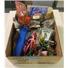 Image 1 : Box of Misc. Toys; Wrestling figures, Premiums, Elf