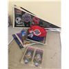 Image 1 : Large Lot of Super Bowl Pennants, Baseball hat w/Ticket Stub, Programs & Two Ticket Stubs with/Acryl
