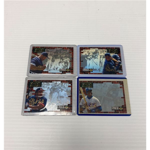 Set of 4 Hologram Home Run All-star Cards