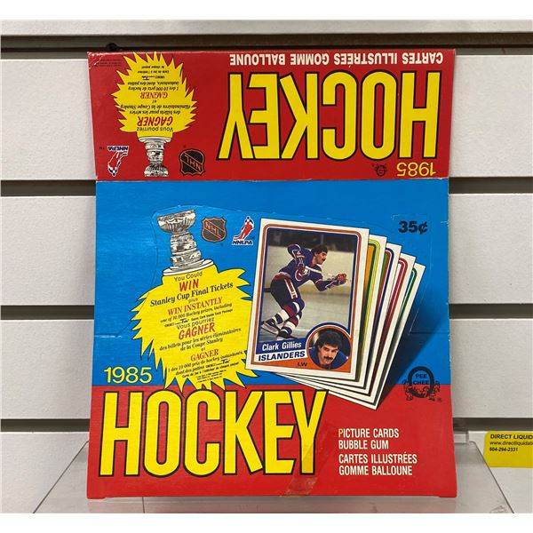 1985 Hockey Picture Bubblegum Box