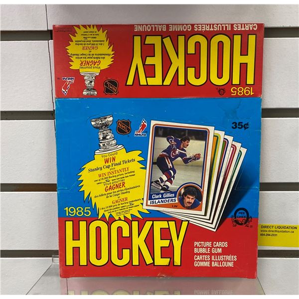 1985 Hockey Picture Bubblegum Box