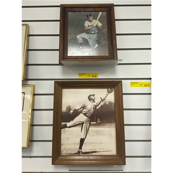 Set of 2 Vintage Baseball Picutres