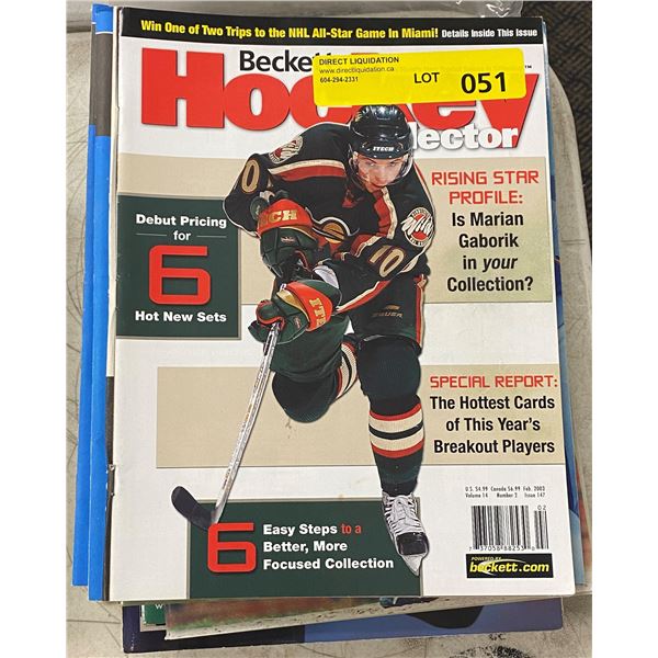 Lot of Approx. 15 Hockey/Sport Magazines