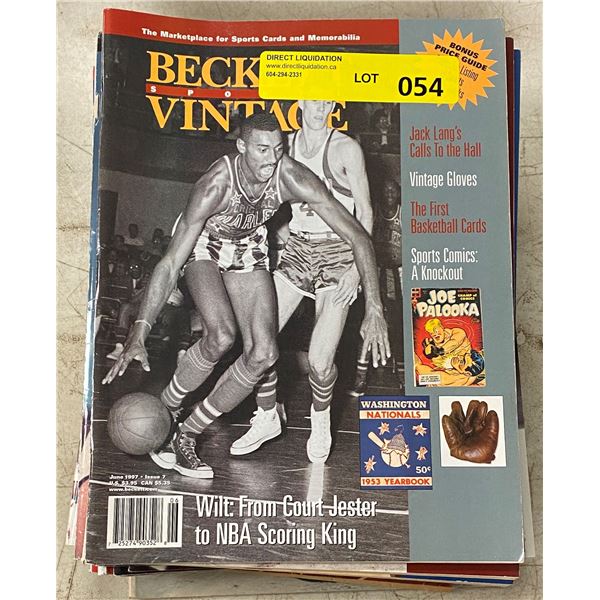 Lot of Beckett 25 Vintage Sport Magazines