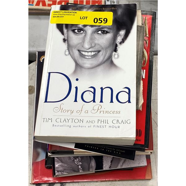 Lot of Princess Diana Books