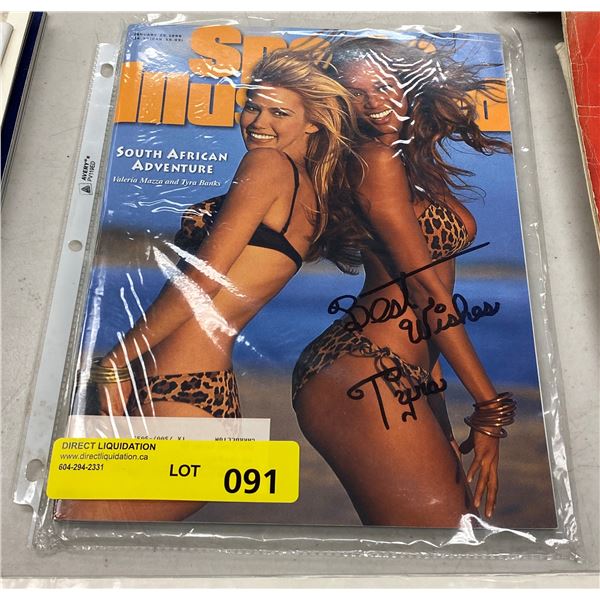 Sports Illustrated Signed Tyra Banks Magazine