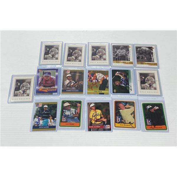 Lot of Golf Cards 7x Jack Nicklaus (Unsigned) & Signed Other
