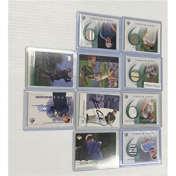 Lot of Golf Cards (5x Signatures, 5x Patch)