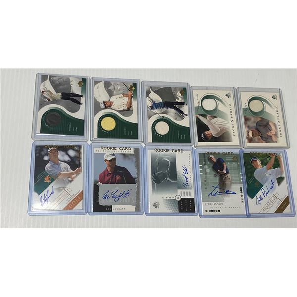 Lot of Golf Cards (5x Signatures, 5x Patch)
