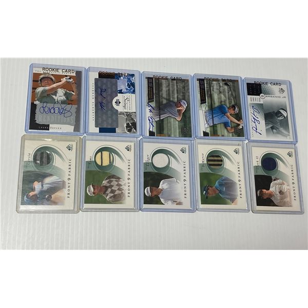 Lot of Golf Cards (5x Signatures, 5x Patch)