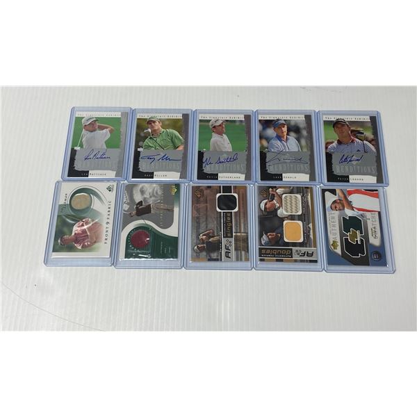 Lot of Golf Cards (5x Signatures, 5x Patch)