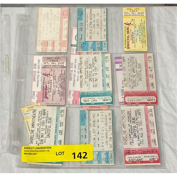 Grateful Dead Concert Tickets 1991