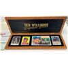 Image 1 : Ted Williams Signature Series Porcelain Card Set with COA (1 Signed Oversized Card)