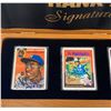 Image 2 : Hank Aaron Signature Series Porcelain Card Set(3 Signed Cards)