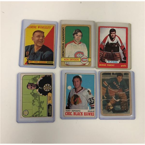 Lot of 6 Vintage Hockey Cards