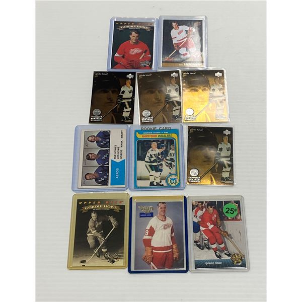 Lot of Gordon Howe Cards