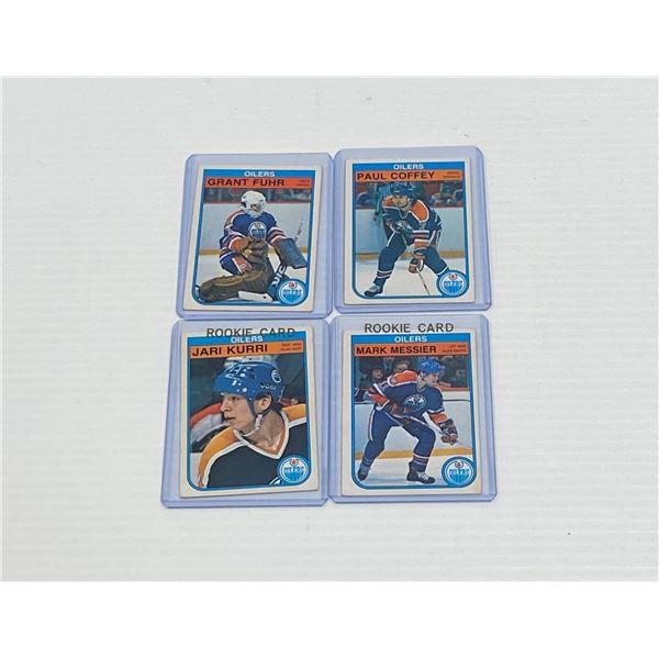 Grant Fuhr rookie plus 2nd and 3rd year oilers cards