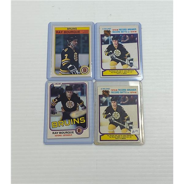 Lot of 4 Ray Bourque Cards