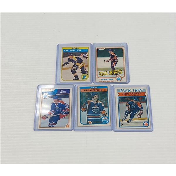 Lot of 5 Edmonton Oilers Cards