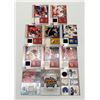 Image 1 : Lot of 11 NHL Jersey Patch Cards(Illya Kovalchuk, Marian Hossa, Eric Staalâ€¦)