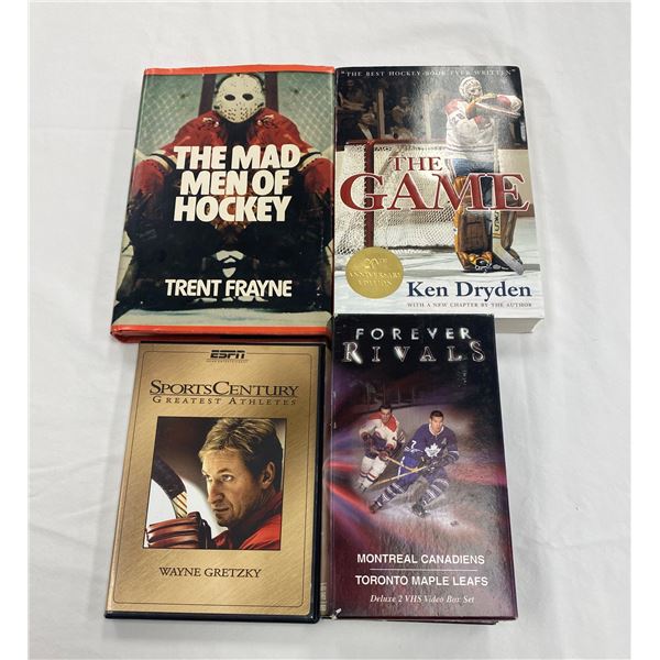 Lot of Hockey Books, VHS, DVD