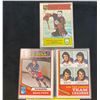 Image 1 : Lot of 3 Vintage Hockey Cards (Brad Park, New York Rangers, Rogie Vachon)