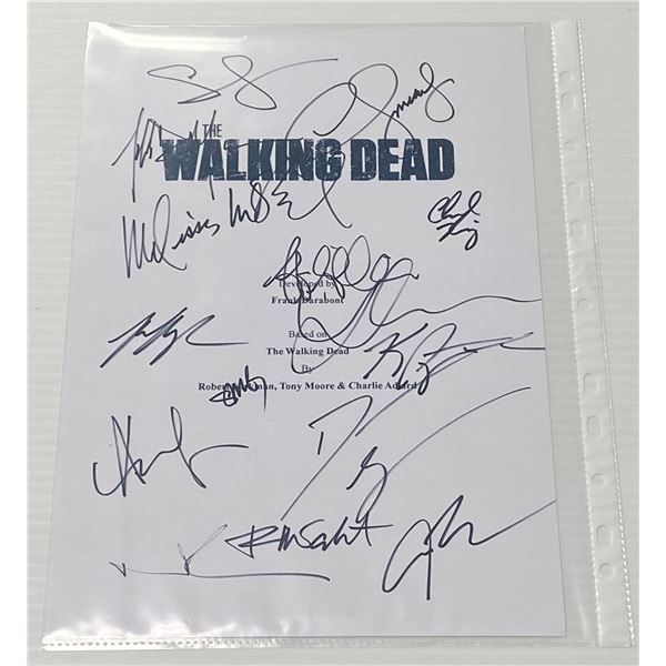 Walking Dead Script Signed 12x8  w/COA (Signed By Cast)