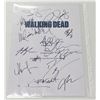 Image 1 : Walking Dead Script Signed 12x8" w/COA (Signed By Cast)