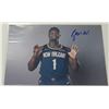 Image 1 : Zion Williamson Signed Photo 12x8" w/COA