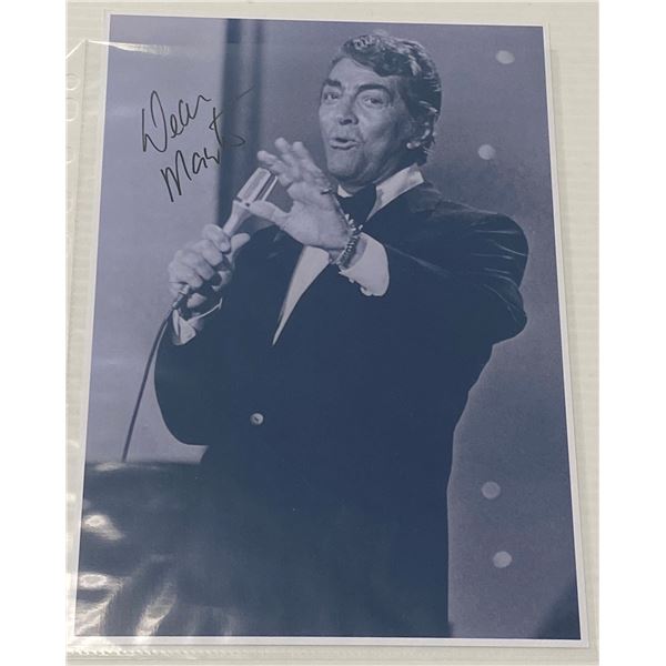 Dean Martin Signed Photo 12x8" w/COA