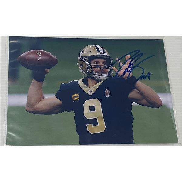 Drew Brees Signed Photo 12x8" w/COA