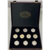 Image 1 : Official Super Bowl XXX Proof Gold Plated and Silver Coin Set w/COA