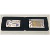 Image 1 : Set of 2 Roger Maris Gold Commemorative Cards (Gold Signature Card, Gold Metal Card) w/COA
