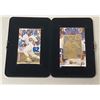 Image 1 : Set of 2 Sammy Sosa Gold Commemorative Cards (Gold Signature Card, Gold Metal Card) w/COA