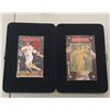 Image 1 : Set of 2 Mark McGwire Gold Commemorative Cards (Gold Signature Card, Gold Metal Card) w/COA