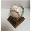 Image 2 : Hank Aaron Signed Baseball w/COA and Stand