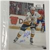 Image 3 : 3 Signed Photos 8x10" w/COA (Adam Oates, Cam Neely, Milt Schmidt)