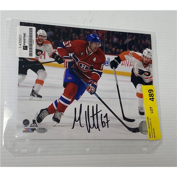 3 Signed Photos 8x10" w/COA (Joe Mullen, Phillip Danult, Max Pacioretty)