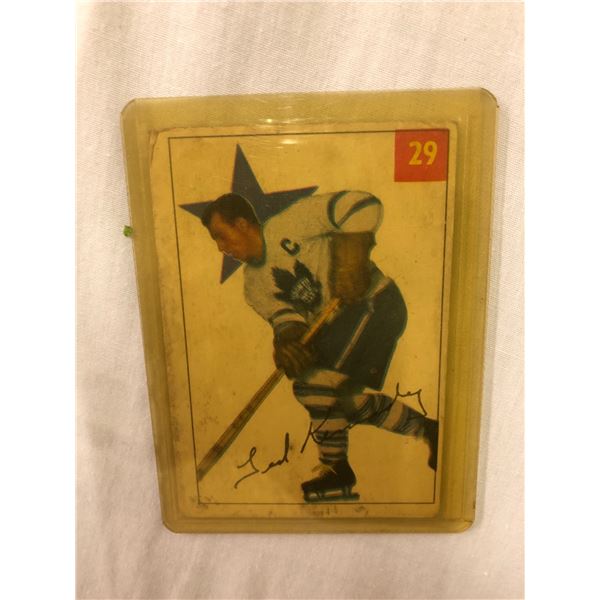 Rare Ted Kennedy Toronto Maple Leafs Signed hockey card