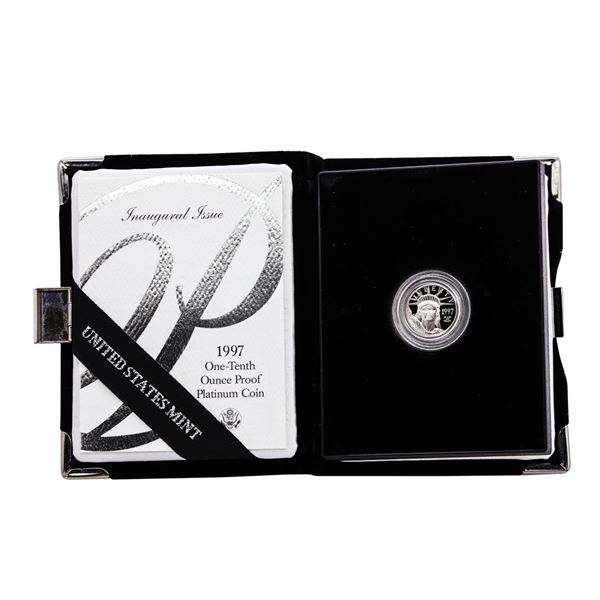 1997-W $10 Proof Platinum American Eagle Coin w/Box & COA