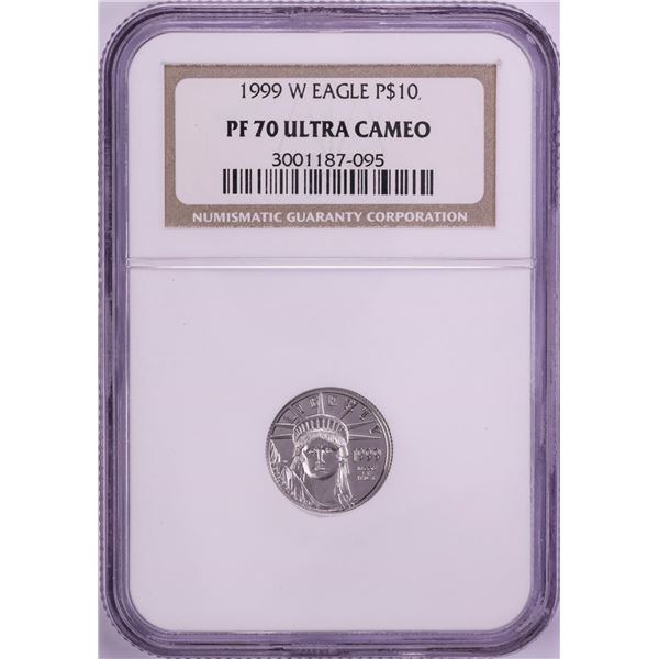 1999-W $10 Proof Platinum American Eagle Coin NGC PF70 Ultra Cameo