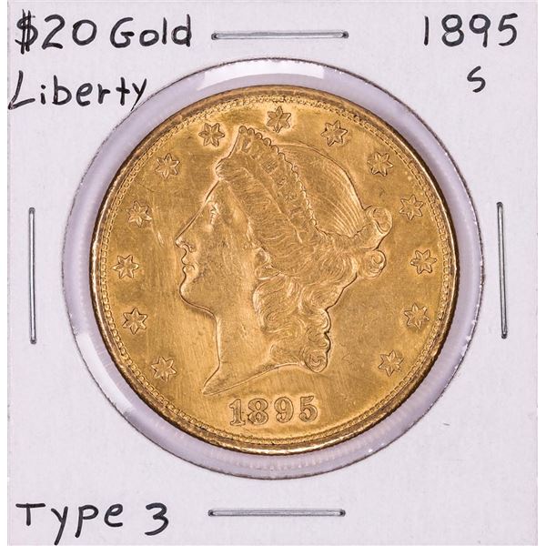 1895-S $20 Liberty Head Double Eagle Gold Coin