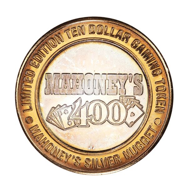 .999 Fine Silver Mahoney's Silver Nugget Las Vegas $10 Limited Edition Gaming Token