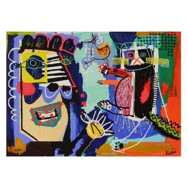 Lee Kaplun Limited Edition Giclee On Canvas