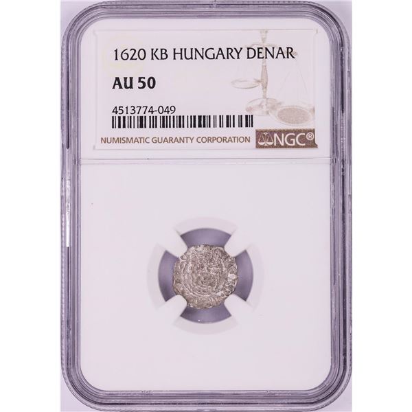 1620 KB Hungary Denar 'Madonna and Child' Coin NGC AU50