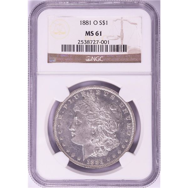 1881-O $1 Morgan Silver Dollar Coin NGC MS61