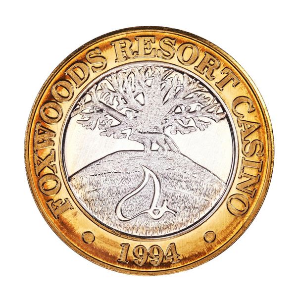 .999 Silver Foxwoods Resort Connecticut Casino $10 Limited Edition Gaming Token