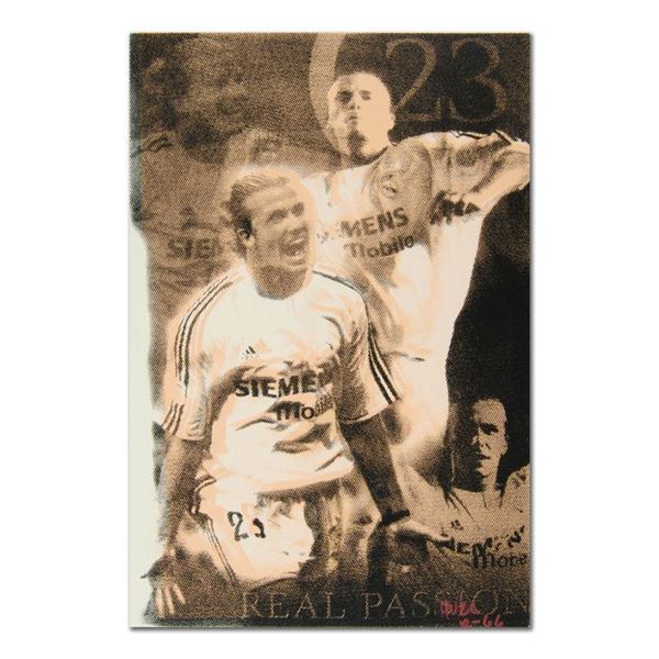 Ringo Daniel Funes "David Beckham" Original Mixed Media On Canvas